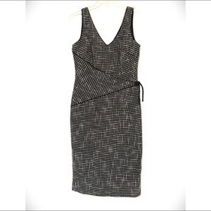 David Meister Tweed Black & White Dress SZ 2